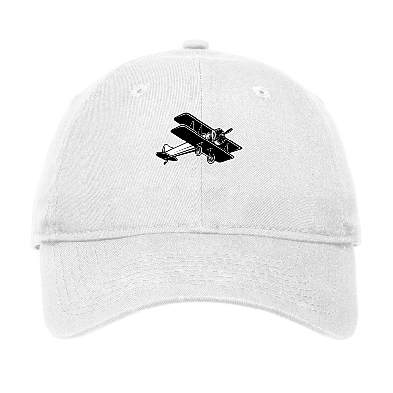 Biplane Black And White Trending Adjustable Cap by azlifanuures | Artistshot