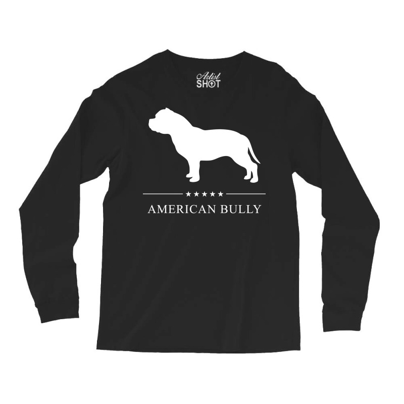 American Bully White Silhouette Summer Long Sleeve Shirts | Artistshot