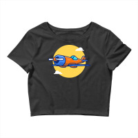 Fighter Plane Gift Crop Top | Artistshot