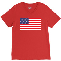 American Flag Hippie V-neck Tee | Artistshot