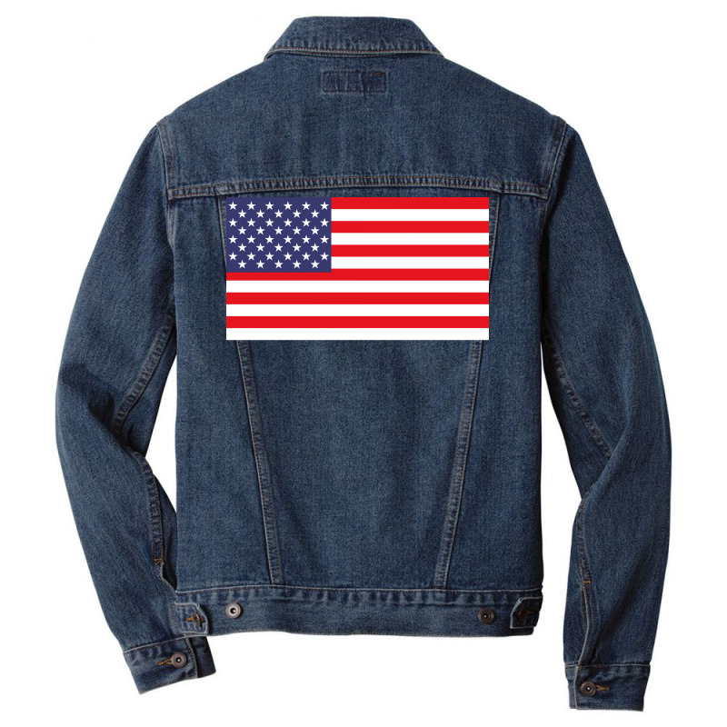 American Flag Hippie Men Denim Jacket | Artistshot