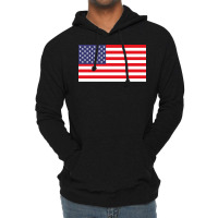 American Flag Hippie Lightweight Hoodie | Artistshot