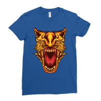 Angry Wolf Vintage Ladies Fitted T-shirt | Artistshot