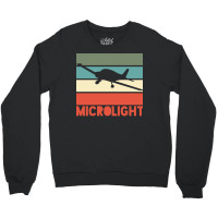 Microlight Airplane Retro Green Crewneck Sweatshirt | Artistshot