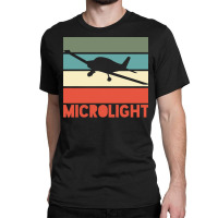 Microlight Airplane Retro Green Classic T-shirt | Artistshot