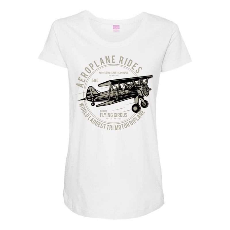 Gift For Pilots Flying An Aircraft And Aeroplane G Maternity Scoop Neck T-shirt by anteabeenle4 | Artistshot