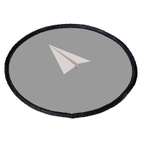 Paper Plane Travel Oval Patch | Artistshot