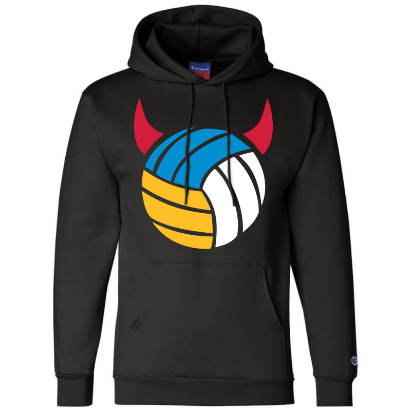 Beach Volleyball Devil Hippie Champion Hoodie | Artistshot