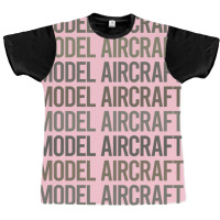 Gray Text Art Model Aircraft Girl Graphic T-shirt | Artistshot