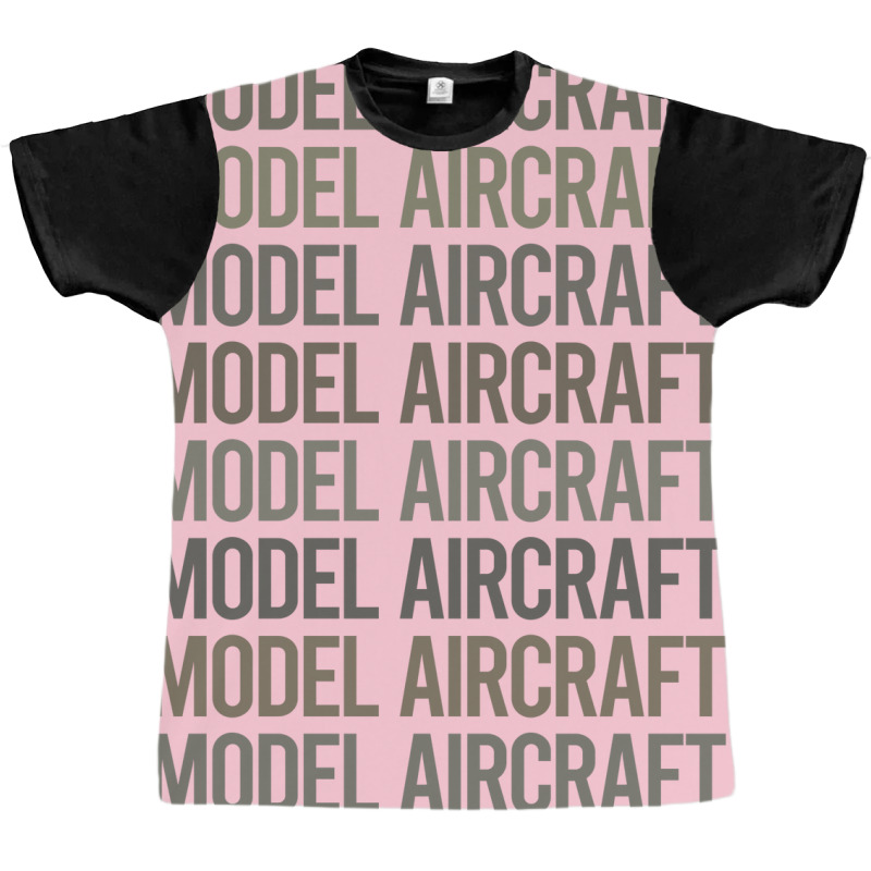 Gray Text Art Model Aircraft Girl Graphic T-shirt | Artistshot