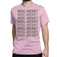 Gray Text Art Model Aircraft Girl Classic T-shirt | Artistshot