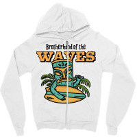 Brotherhood Of The Waves 70s Zipper Hoodie | Artistshot