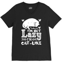 Cats Funny Sayings 27 Neg V-neck Tee | Artistshot