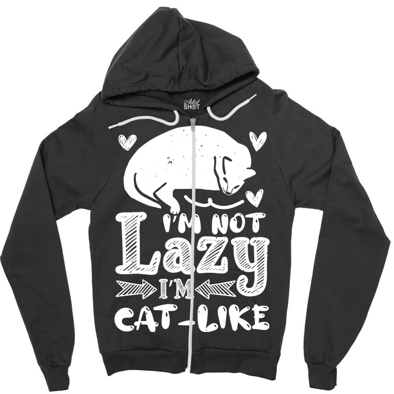 Cats Funny Sayings 27 Neg Zipper Hoodie by eunkaycnank | Artistshot