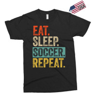 Eat Sleep Soccer Repeat Retro Vintage Nostalgia Qu Exclusive T-shirt | Artistshot