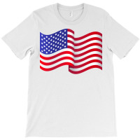 American Flag Waving Gift T-shirt | Artistshot