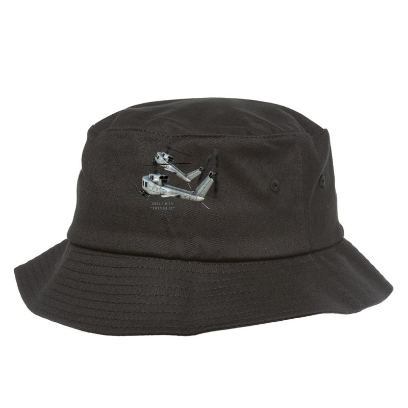 Bell Uh1n Twin Huey Music Bucket Hat | Artistshot