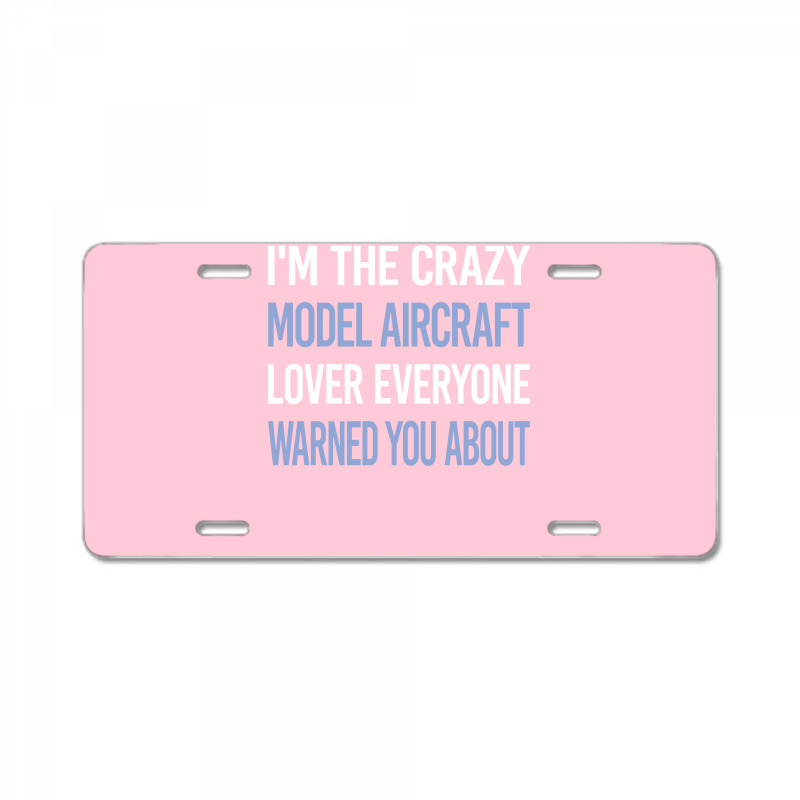 Funny Crazy Lover Model Aircraft 80s License Plate | Artistshot