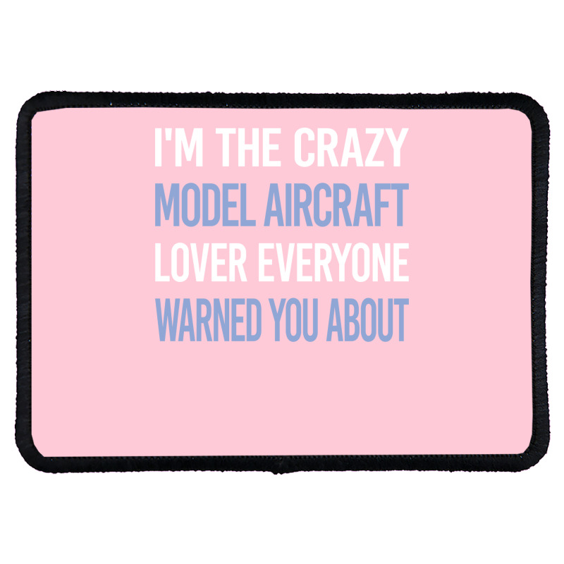 Funny Crazy Lover Model Aircraft 80s Rectangle Patch | Artistshot