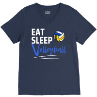 Eat Sleep Volleyball Aesthetic V-neck Tee | Artistshot