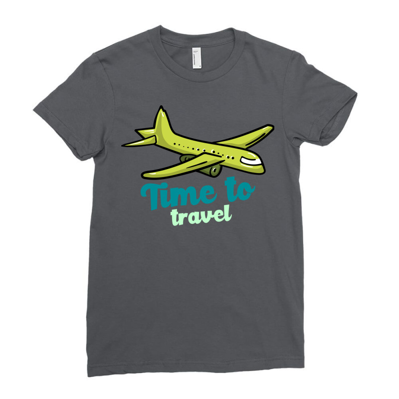 Time To Travel Summer Ladies Fitted T-Shirt by kayyalrascona | Artistshot