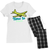 Time To Travel Summer Women's Pajamas Set | Artistshot