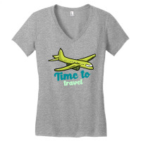 Time To Travel Summer Women's V-neck T-shirt | Artistshot