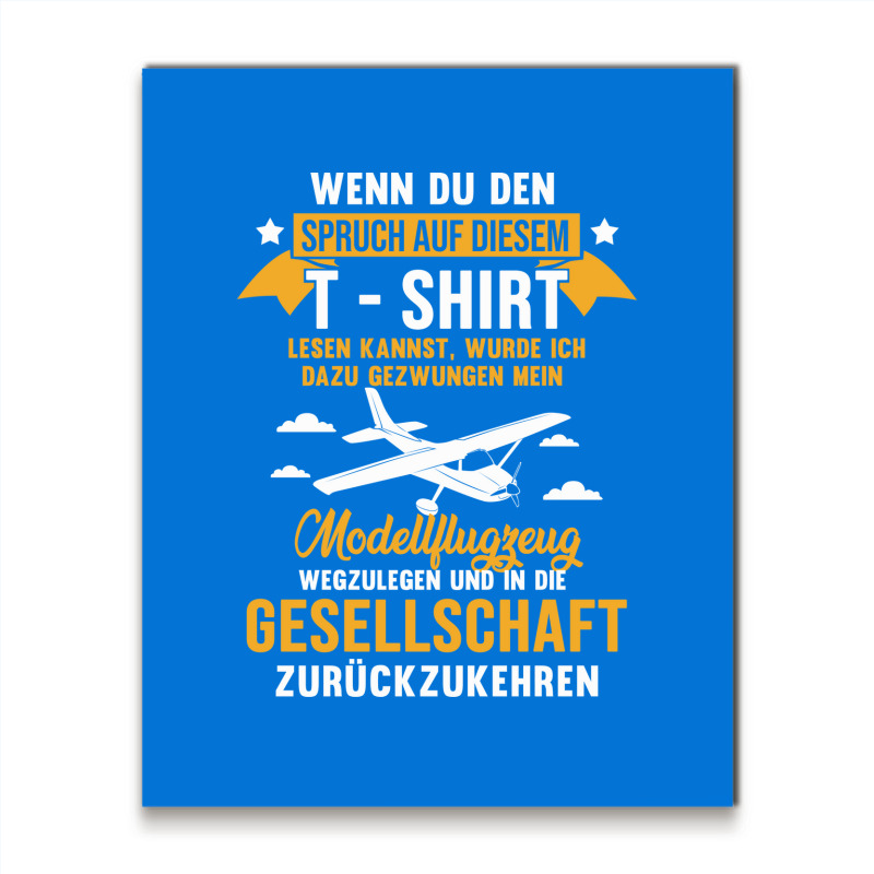 Model Airplane Shirt 80s Metal Print Vertical | Artistshot