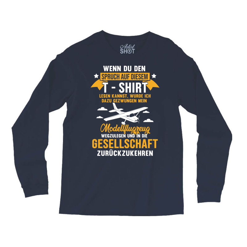 Model Airplane Shirt 80s Long Sleeve Shirts | Artistshot