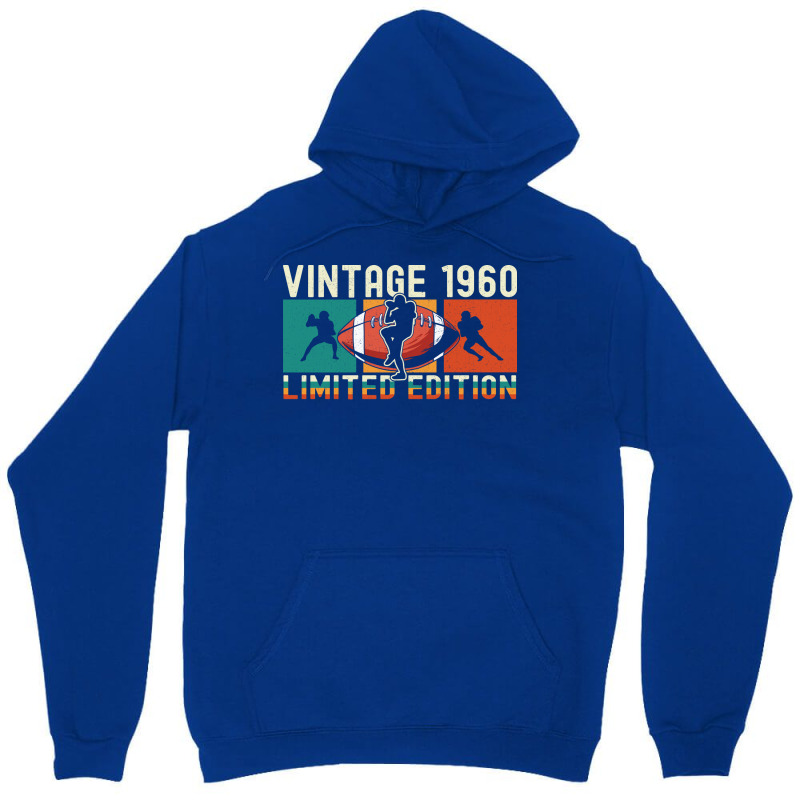 Footballs Birthday Limited Edition Vintage 1960 Su Unisex Hoodie by dlamadjokict | Artistshot