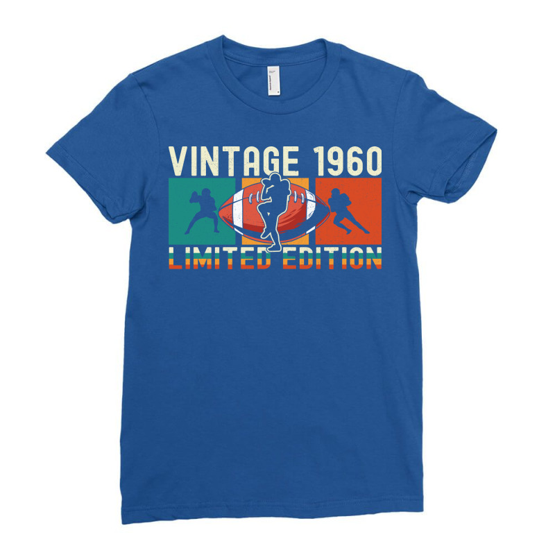 Footballs Birthday Limited Edition Vintage 1960 Su Ladies Fitted T-Shirt by dlamadjokict | Artistshot