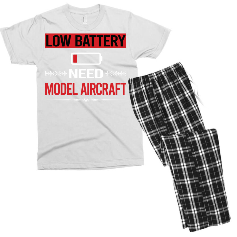 Low Battery Model Aircraft Aesthetic Men's T-shirt Pajama Set | Artistshot