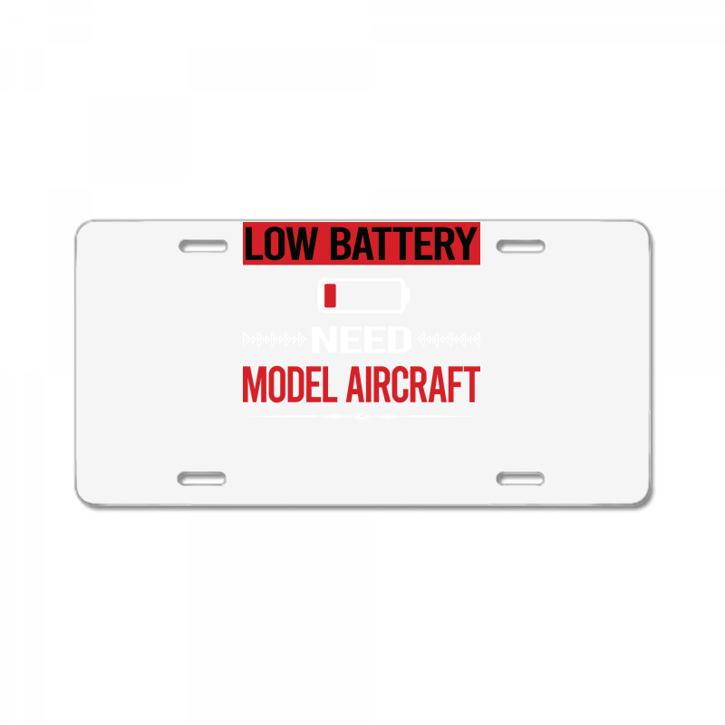 Low Battery Model Aircraft Aesthetic License Plate | Artistshot