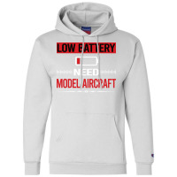 Low Battery Model Aircraft Aesthetic Champion Hoodie | Artistshot