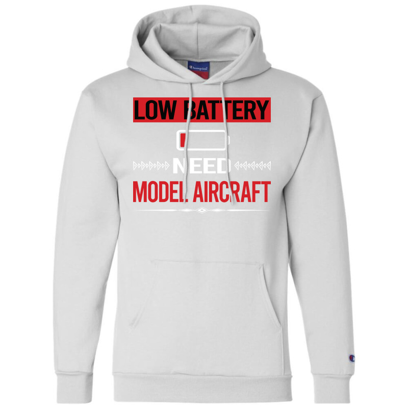 Low Battery Model Aircraft Aesthetic Champion Hoodie | Artistshot