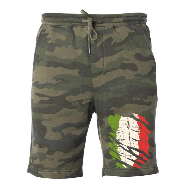 Cool Italian Six Pack America Italy Sixpack Flag 8 Fleece Short | Artistshot