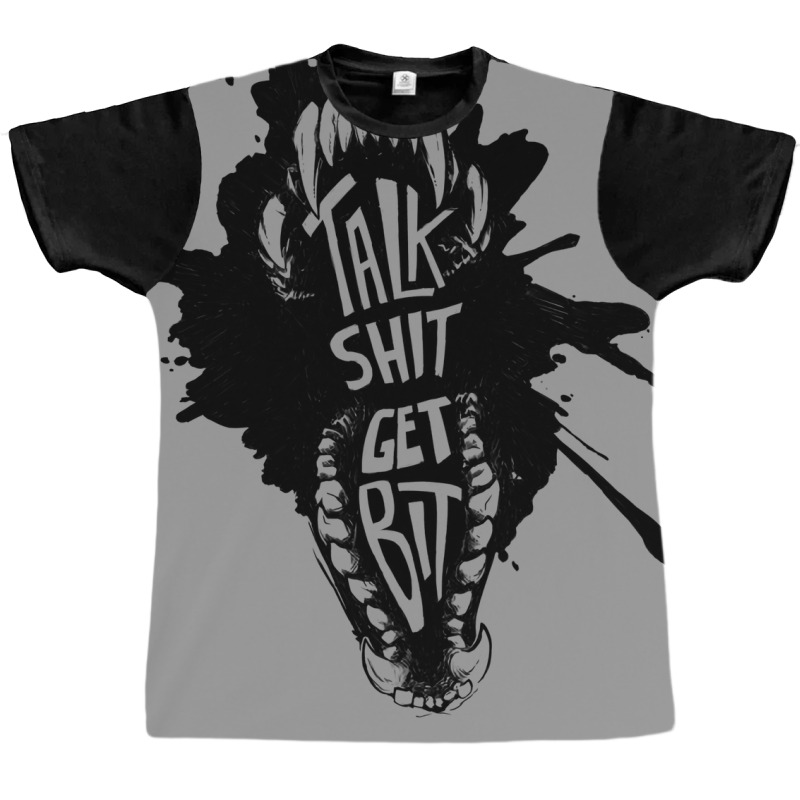 Talk Shit Get Bit Nature Graphic T-shirt | Artistshot