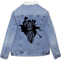 Talk Shit Get Bit Nature Unisex Sherpa-lined Denim Jacket | Artistshot