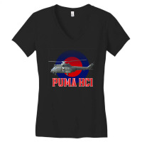 Raf Puma In Raf Roundel Tumblr Women's V-neck T-shirt | Artistshot