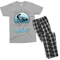 Jet Ski Life Is Easy Jet Skiing Water Sport Jetski Men's T-shirt Pajama Set | Artistshot