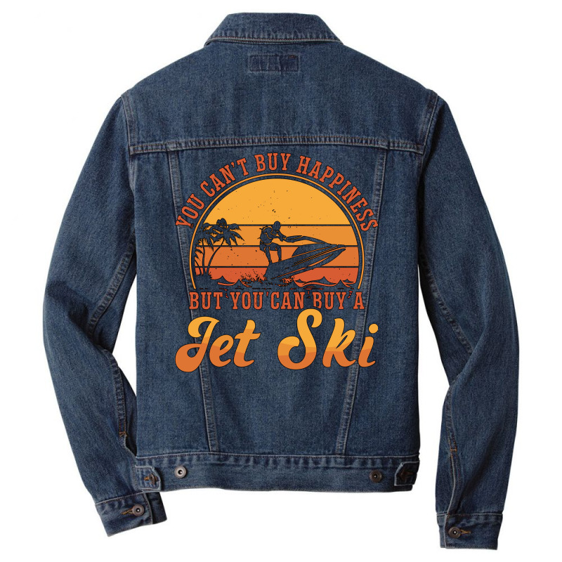 Jet Ski Rider You Cant Buy Happiness Jet Skiing Re Men Denim Jacket by sbusiozald | Artistshot