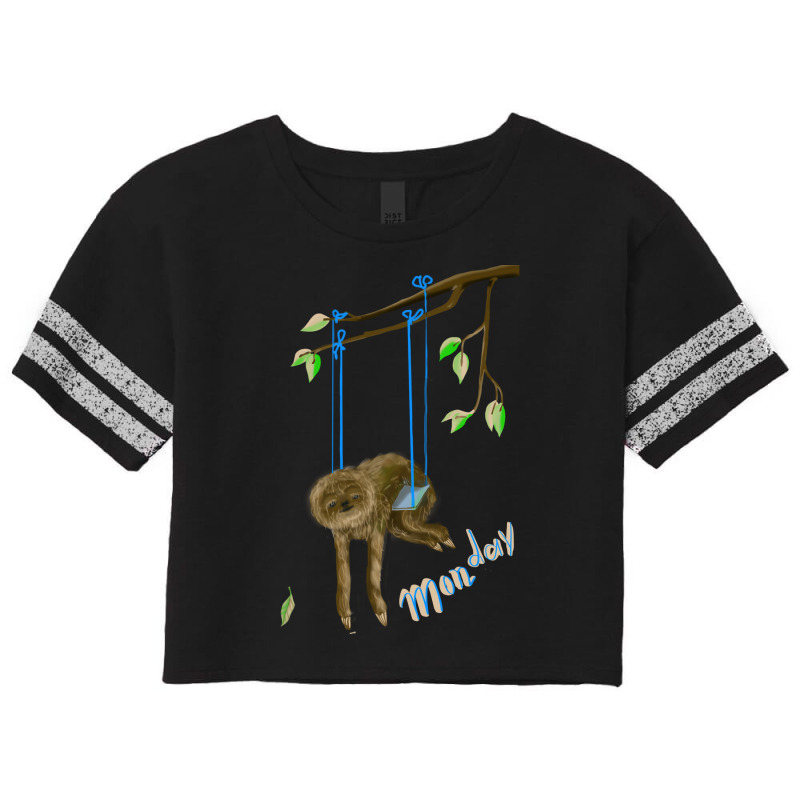 Monday Is A Difficult Day Music Scorecard Crop Tee by ilmeraazahird | Artistshot