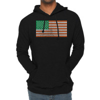 Irish American Flag Faded Nostalgia Lightweight Hoodie | Artistshot