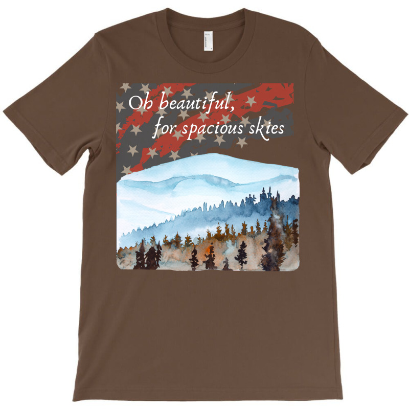 Patriotic Flag And Watercolor Design Vintage T-shirt | Artistshot