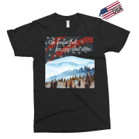 Patriotic Flag And Watercolor Design Vintage Exclusive T-shirt | Artistshot