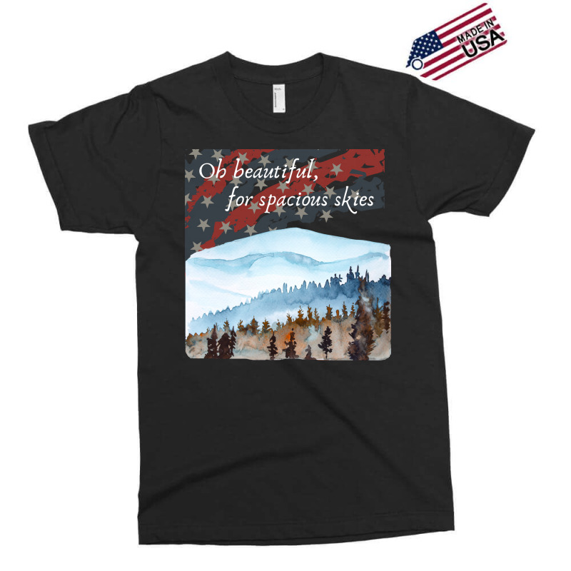 Patriotic Flag And Watercolor Design Vintage Exclusive T-shirt | Artistshot