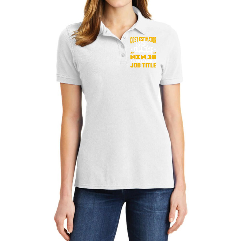 Cost Estimator Job Title Funny Cost Calculator Acc Ladies Polo Shirt by aslaugpadurer | Artistshot