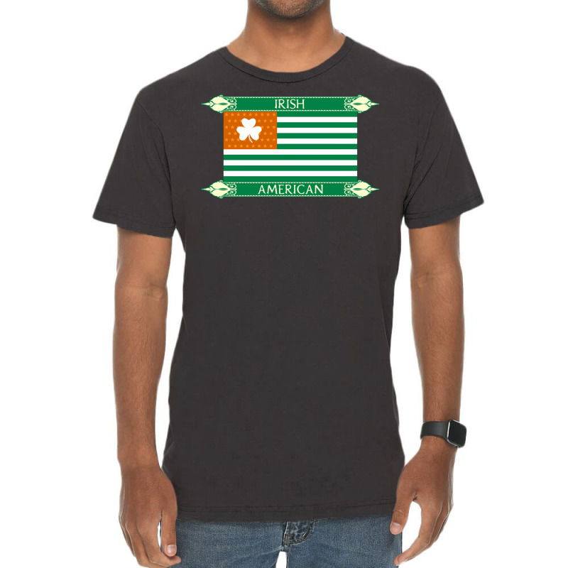 Irish American Flag Nature Vintage T-shirt | Artistshot