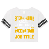 External Auditor Job Title Funny External Accounta Scorecard Crop Tee | Artistshot