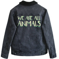 We Are All Animals 70s Unisex Sherpa-lined Denim Jacket | Artistshot